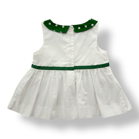 Janie & Jack | Dot Collar Pintucked Top (2T) - Picture 3 of 5